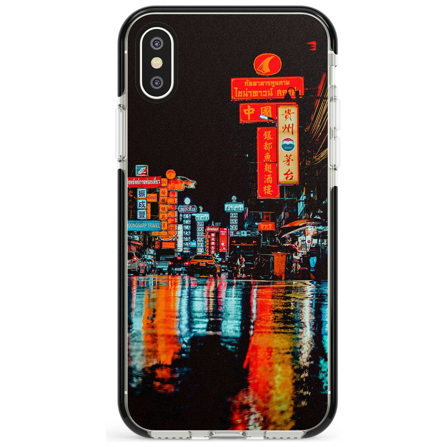Neon City iPhone Case Black Impact Phone Case - Case Warehouse