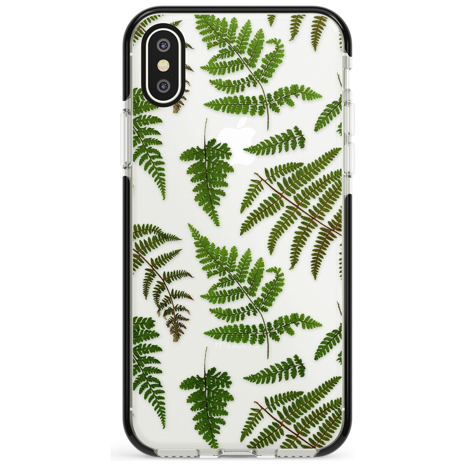 Leafy Ferns iPhone Case Black Impact Phone Case - Case Warehouse
