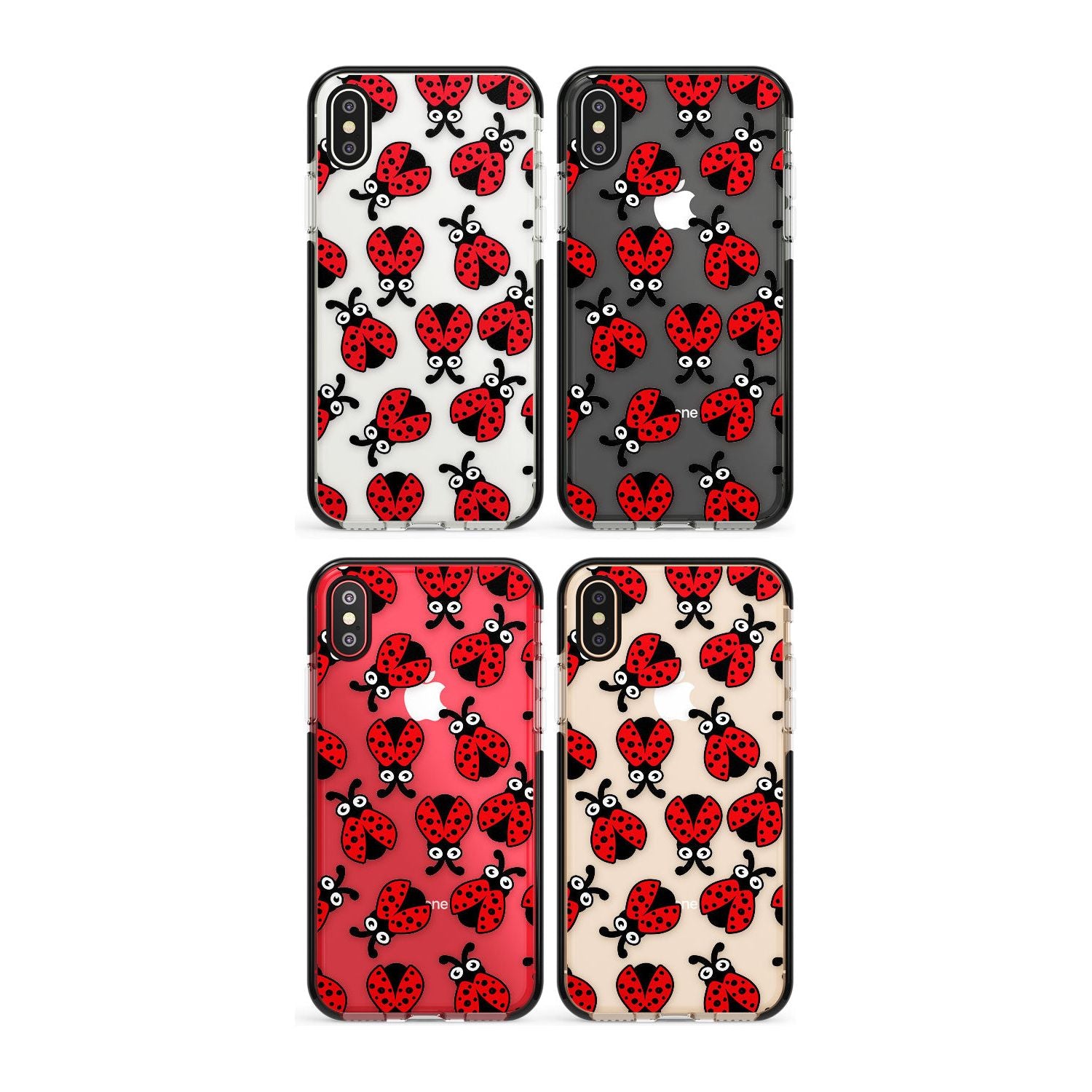 Ladybug Pattern Phone Case for iPhone X XS Max XR