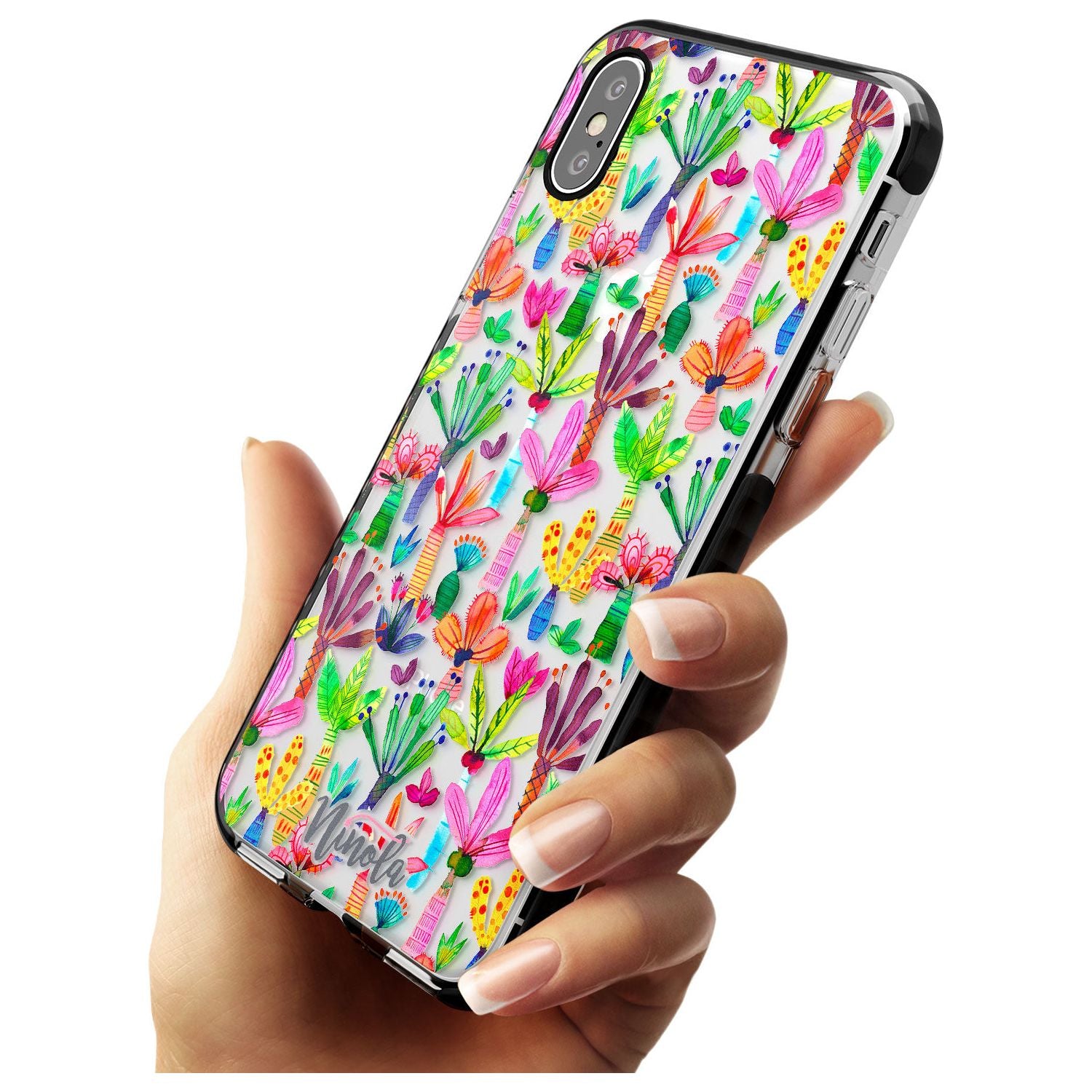 Palms Garden Black Impact Phone Case for iPhone X XS Max XR