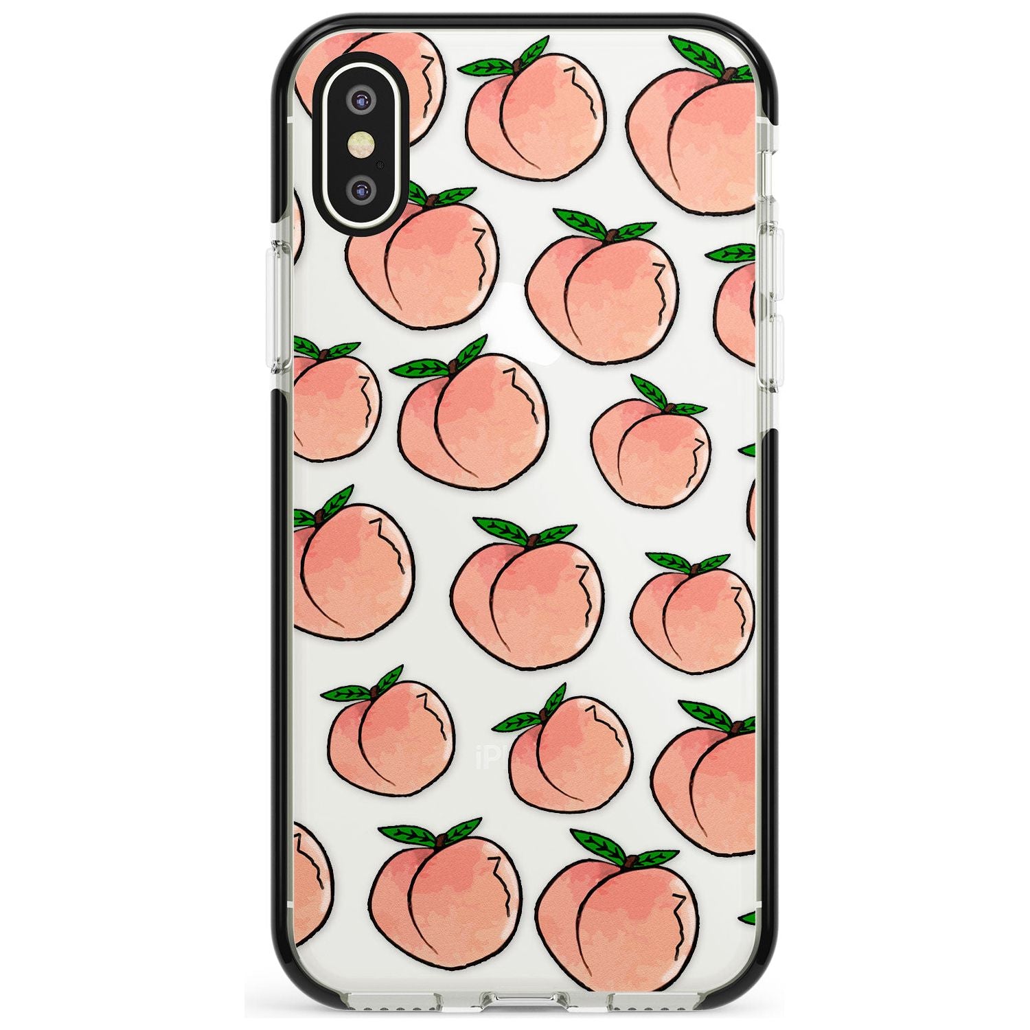 Life's a Peach iPhone Case Black Impact Phone Case - Case Warehouse