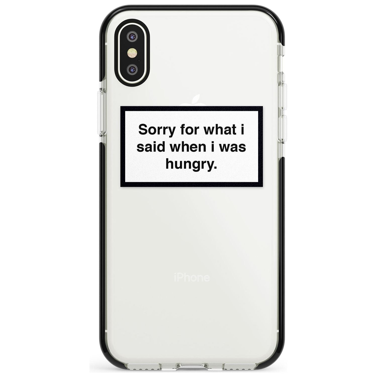 Sorry for what I said iPhone Case Black Impact Phone Case - Case Warehouse