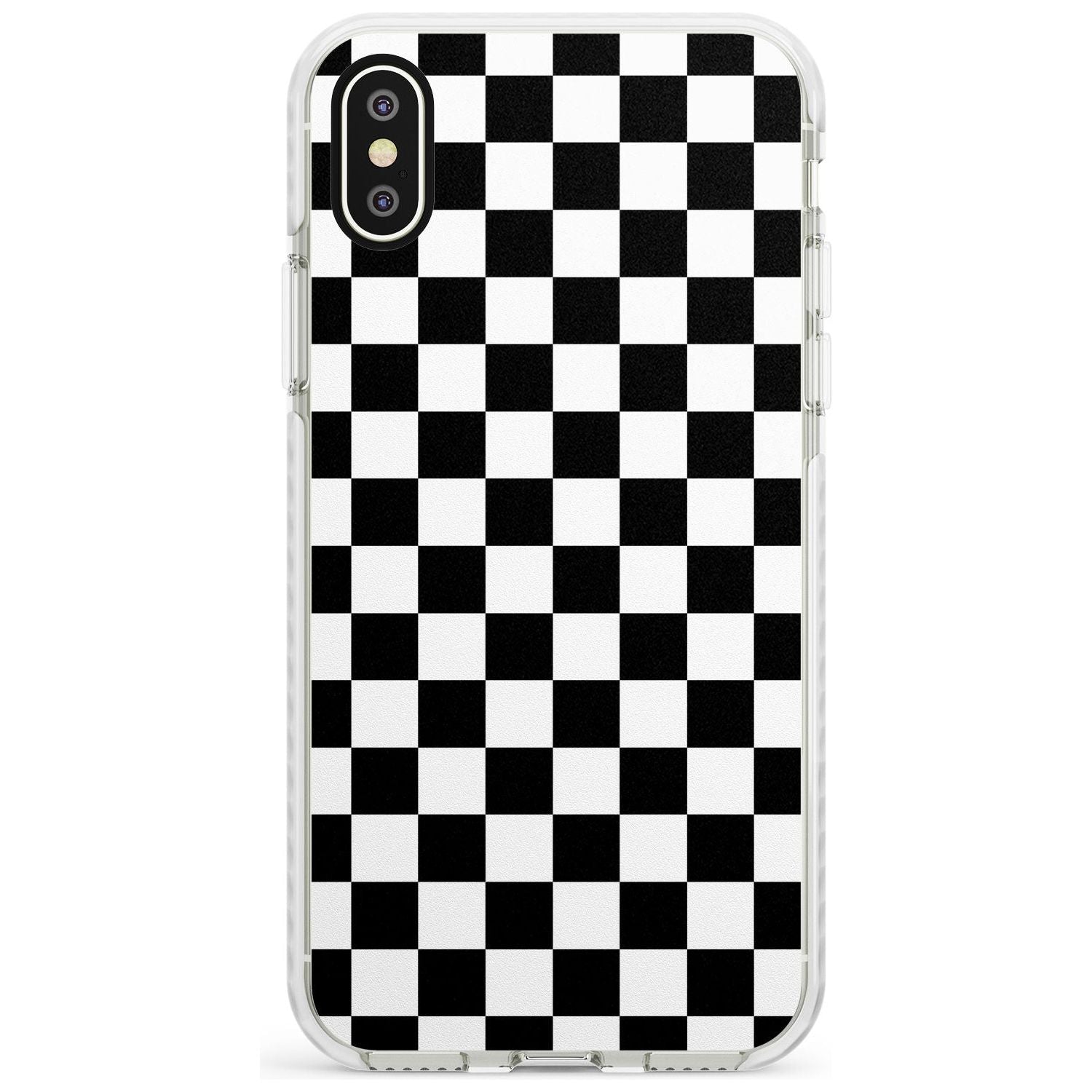 Black Checkered iPhone Case Impact Case Phone Case - Case Warehouse