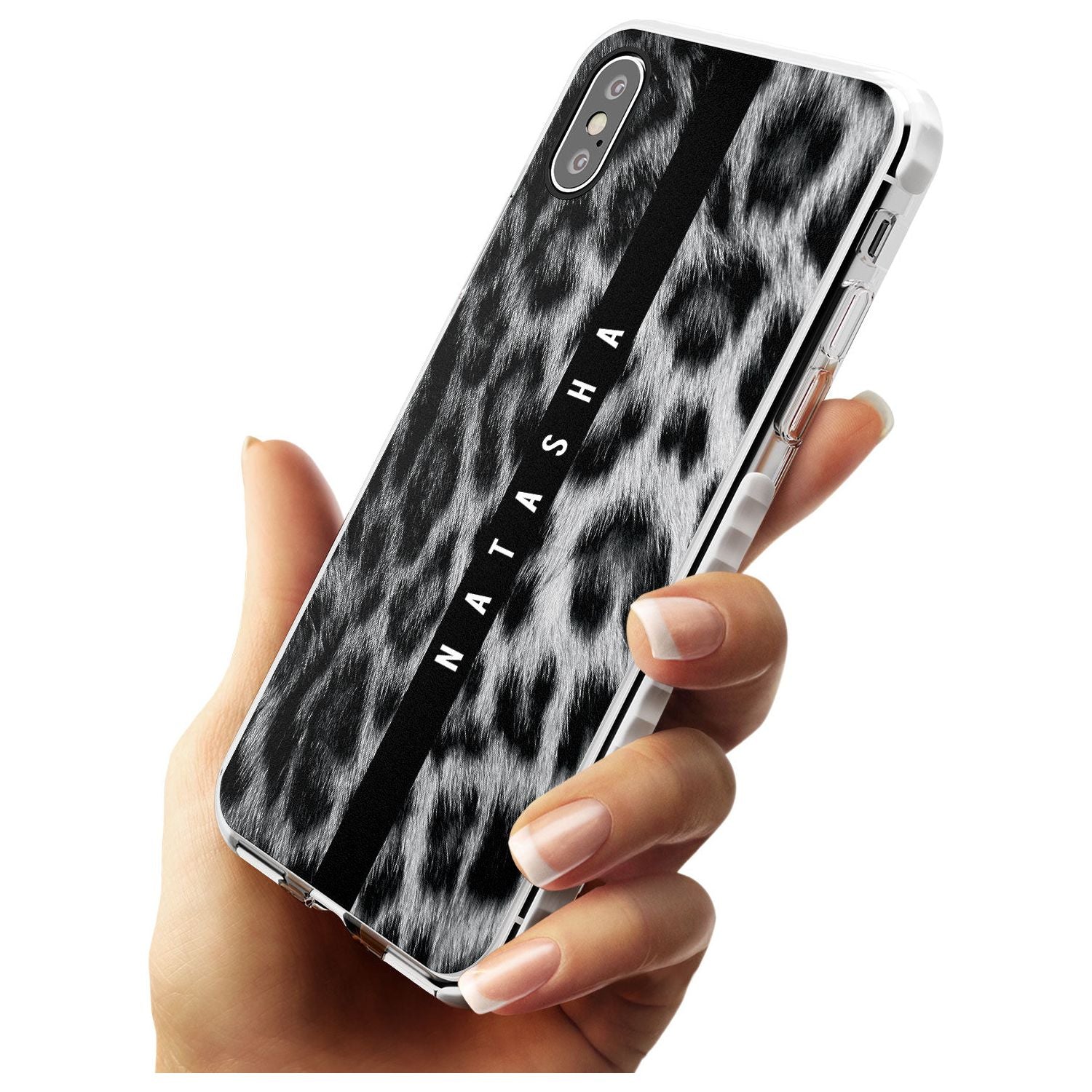 Snow Leopard Print iPhone Case Custom Phone Case - Case Warehouse