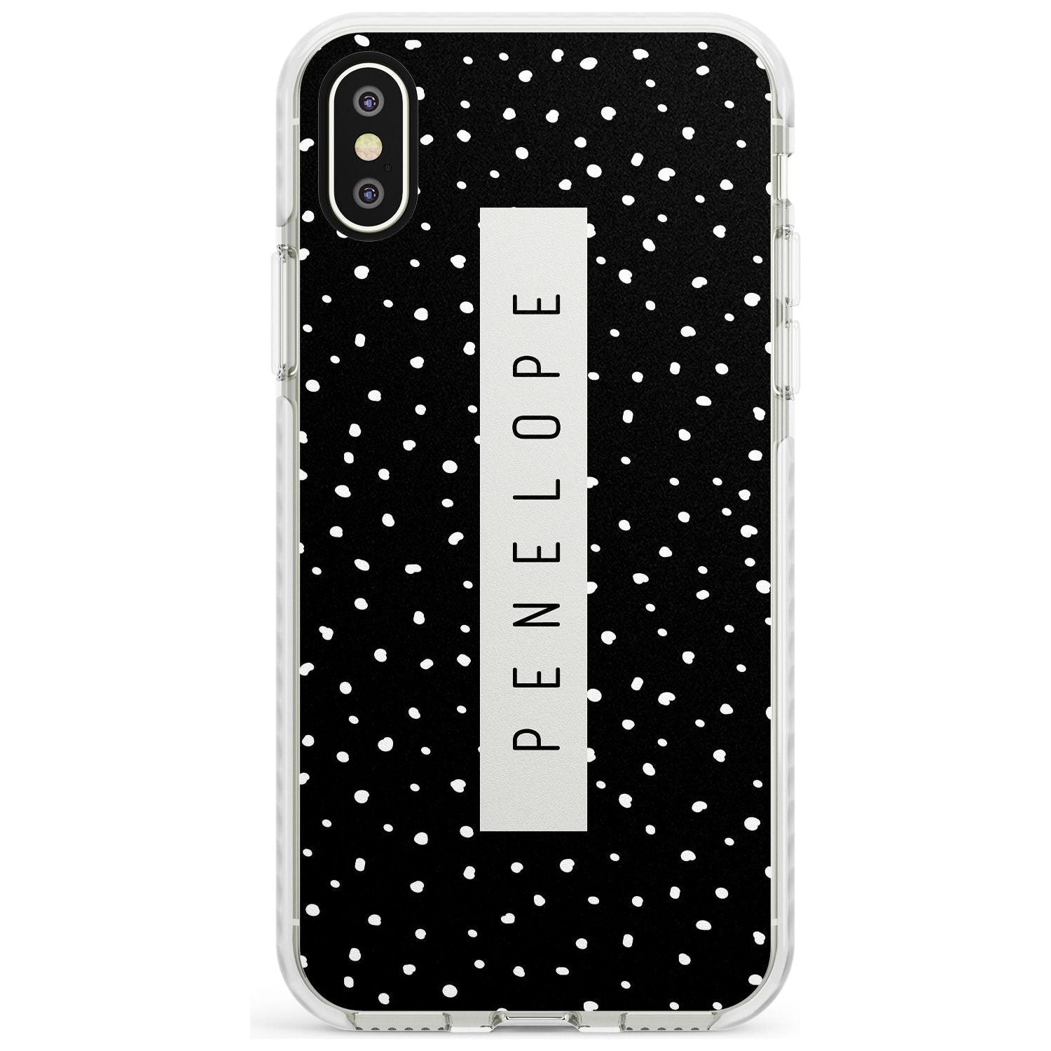 Custom Black Dots iPhone Case Impact Case Custom Phone Case - Case Warehouse