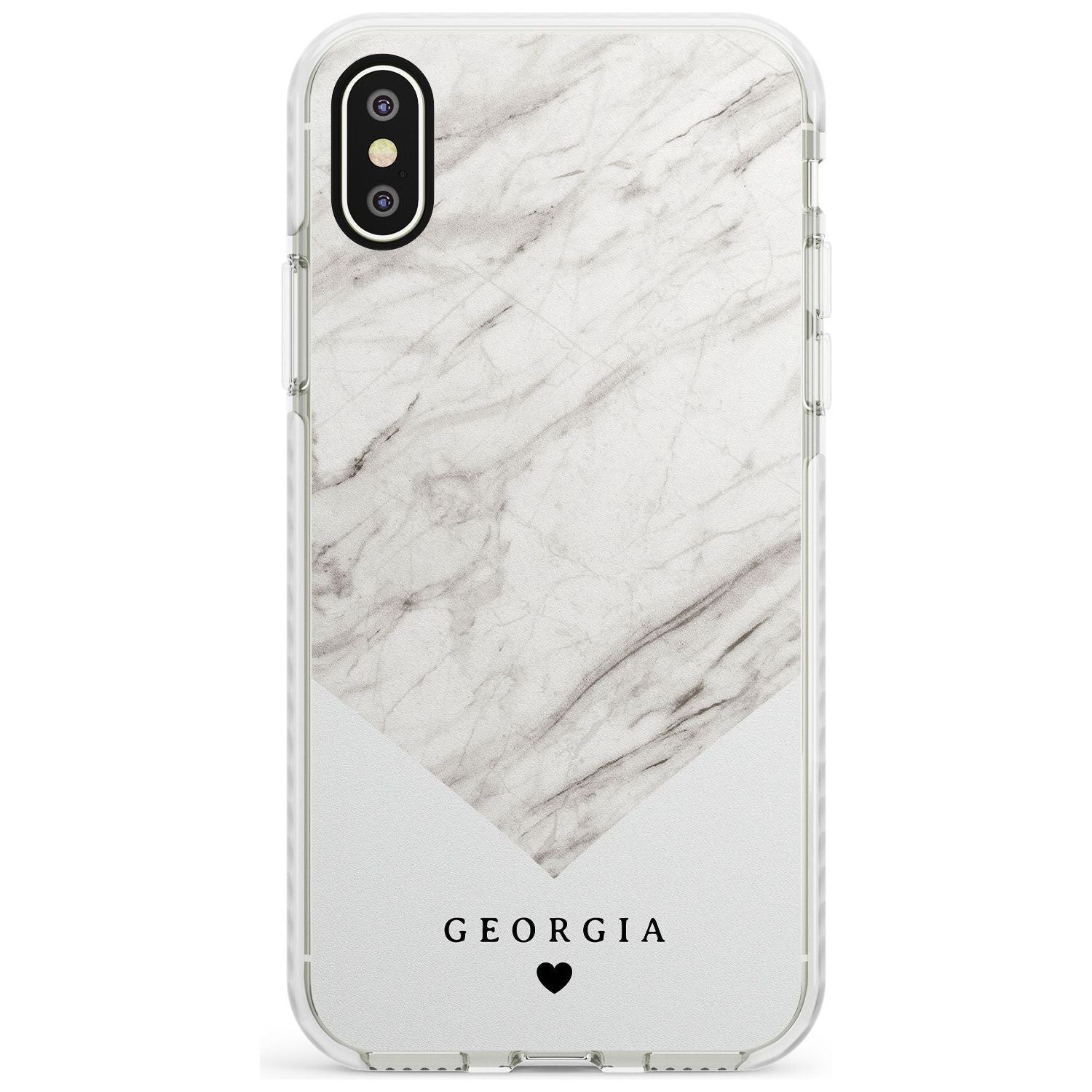 White Marble iPhone Case Impact Case Custom Phone Case - Case Warehouse