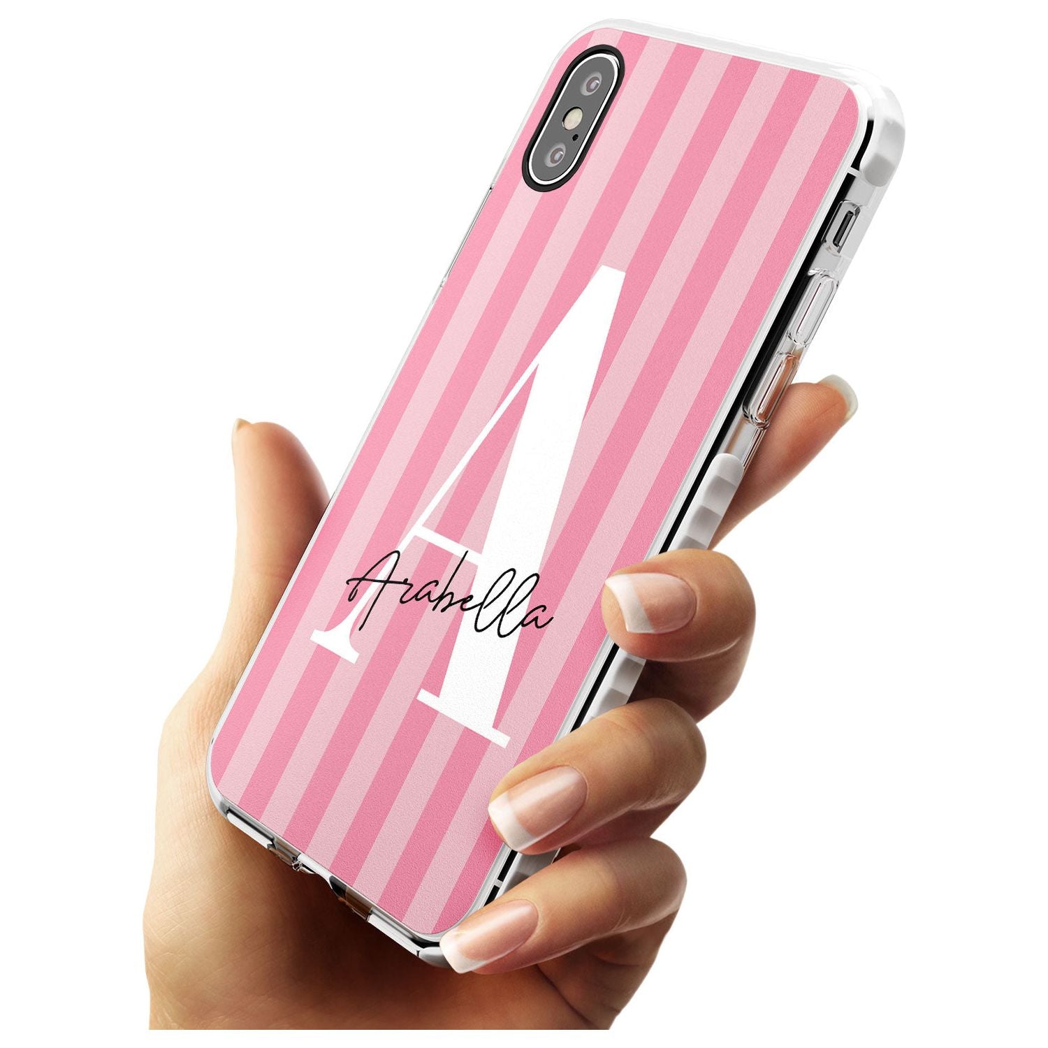 Pink on Pink Stripes iPhone Case Custom Phone Case - Case Warehouse