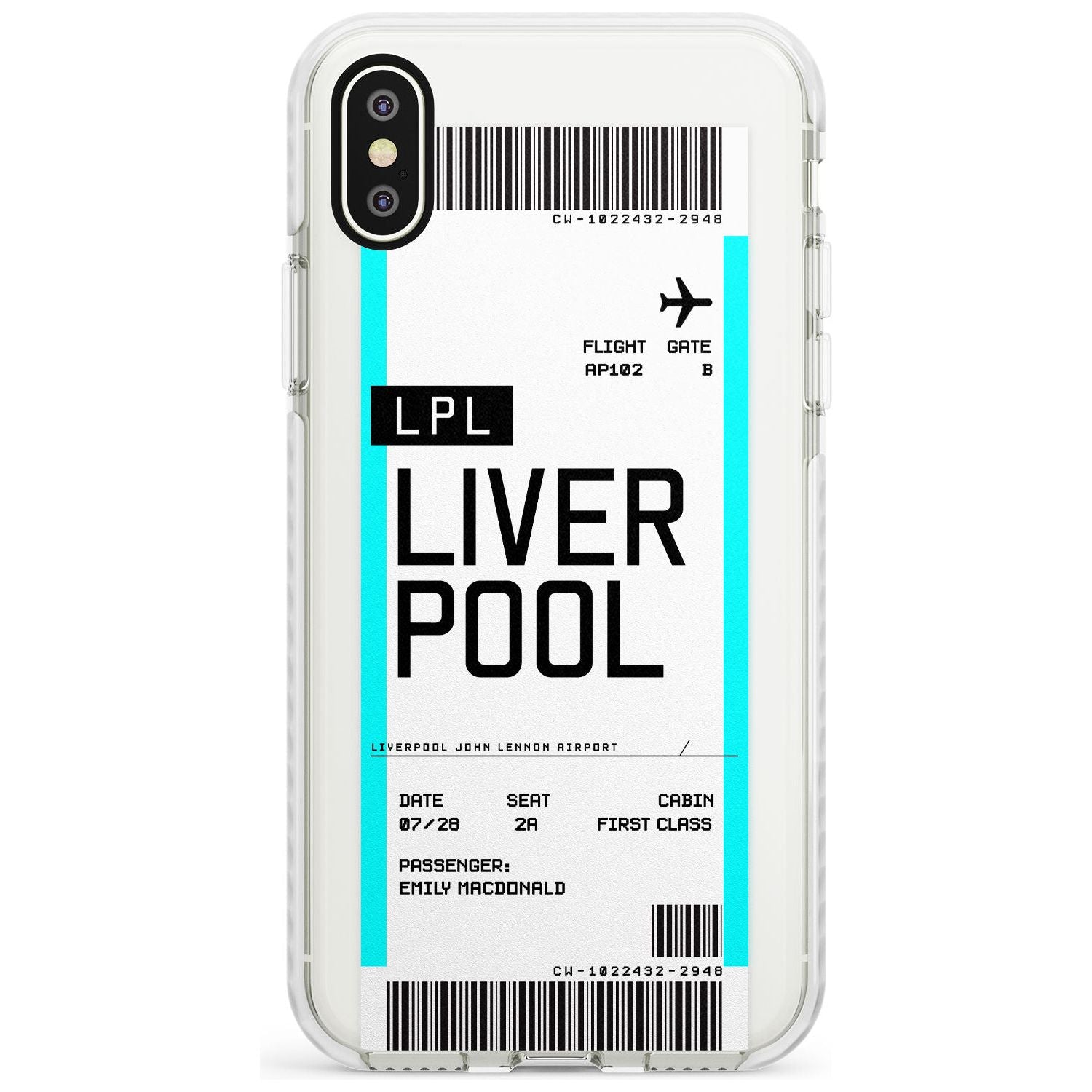 Liverpool Boarding Pass Impact Case Custom Phone Case - Case Warehouse