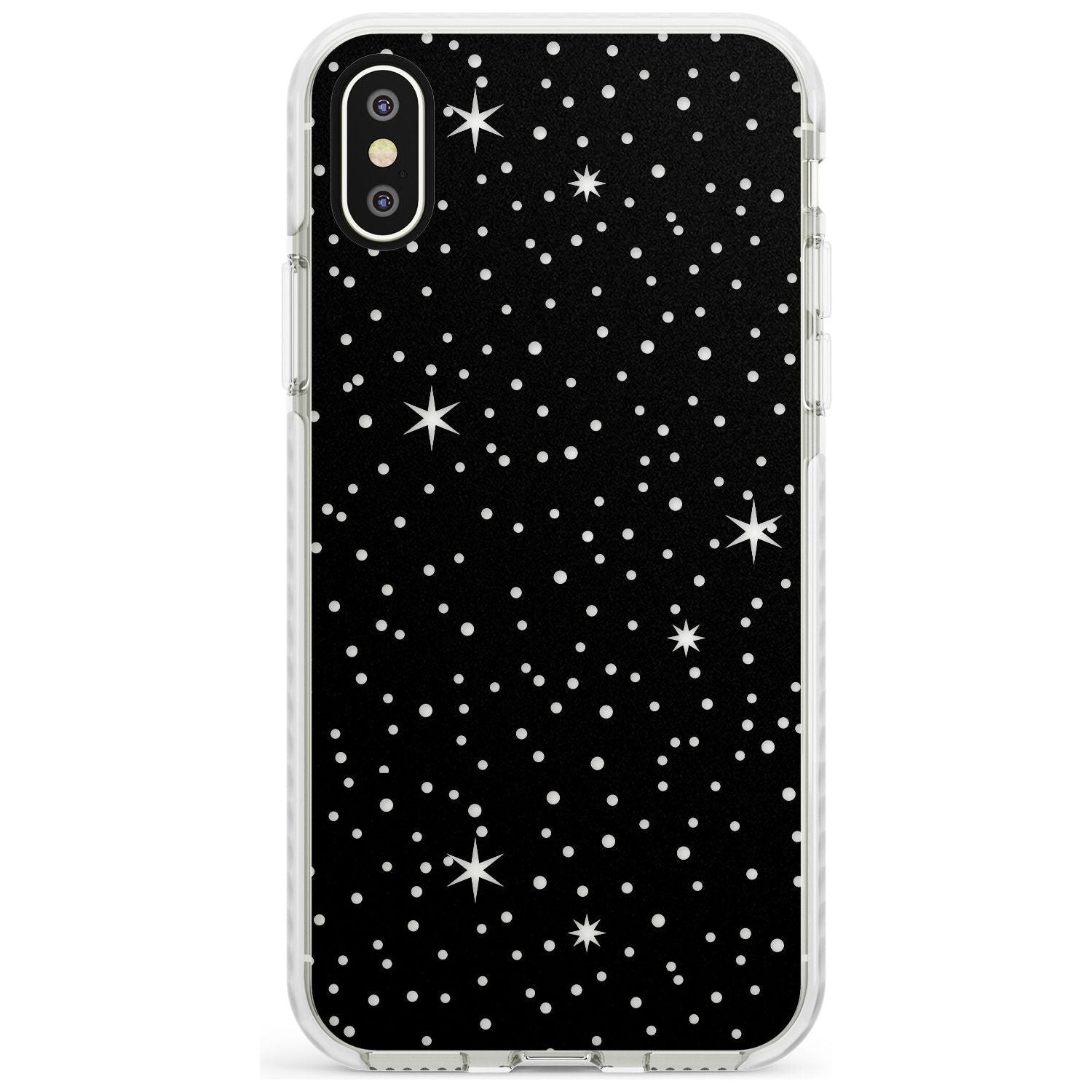Celestial Cut-Out Stars Phone Case iPhone X / iPhone XS / Impact Case,iPhone XR / Impact Case,iPhone XS MAX / Impact Case Blanc Space