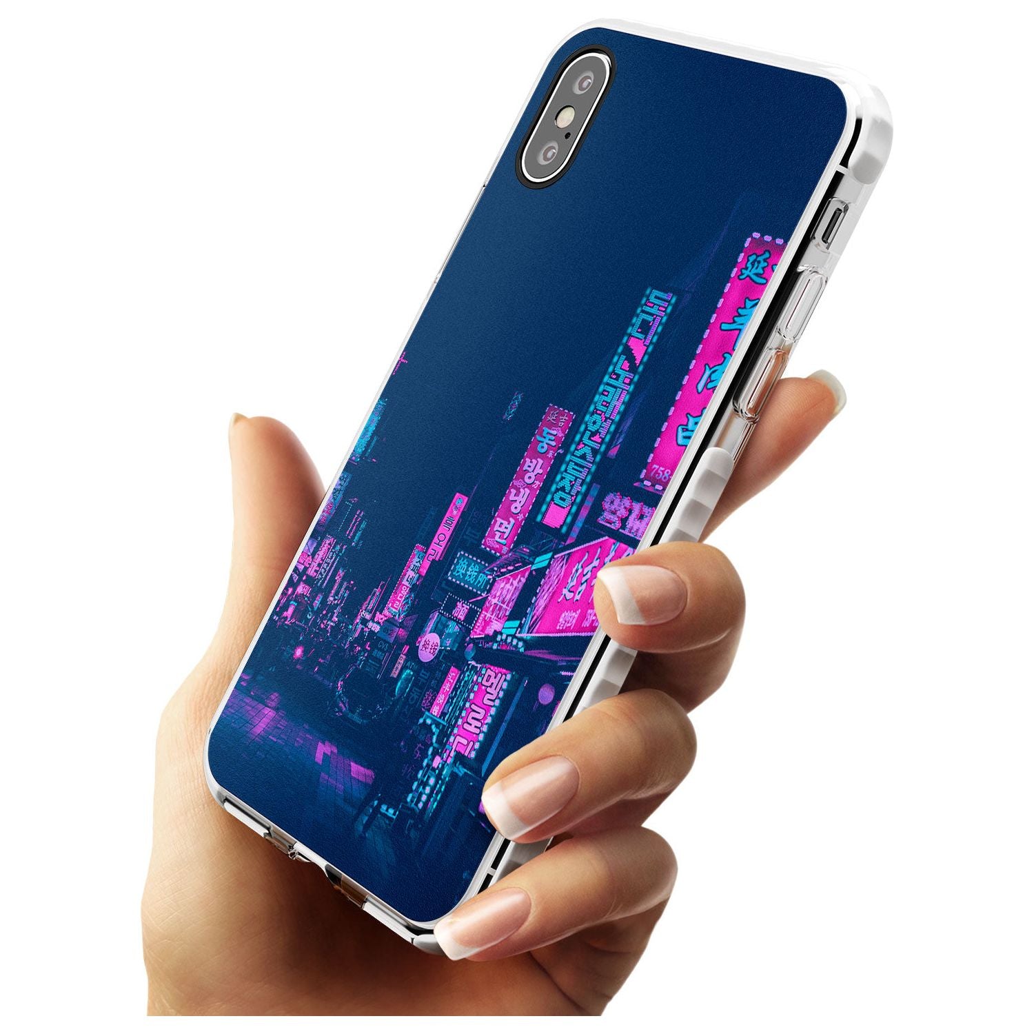Pink & Turquoise - Neon Cities iPhone Case Phone Case - Case Warehouse