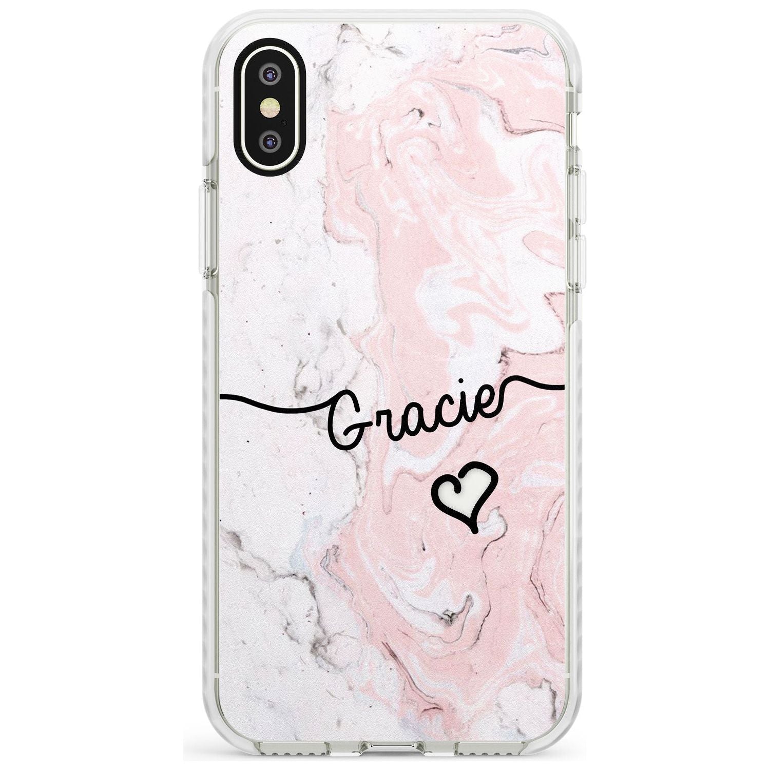 Pink Marble iPhone Case Impact Case Custom Phone Case - Case Warehouse