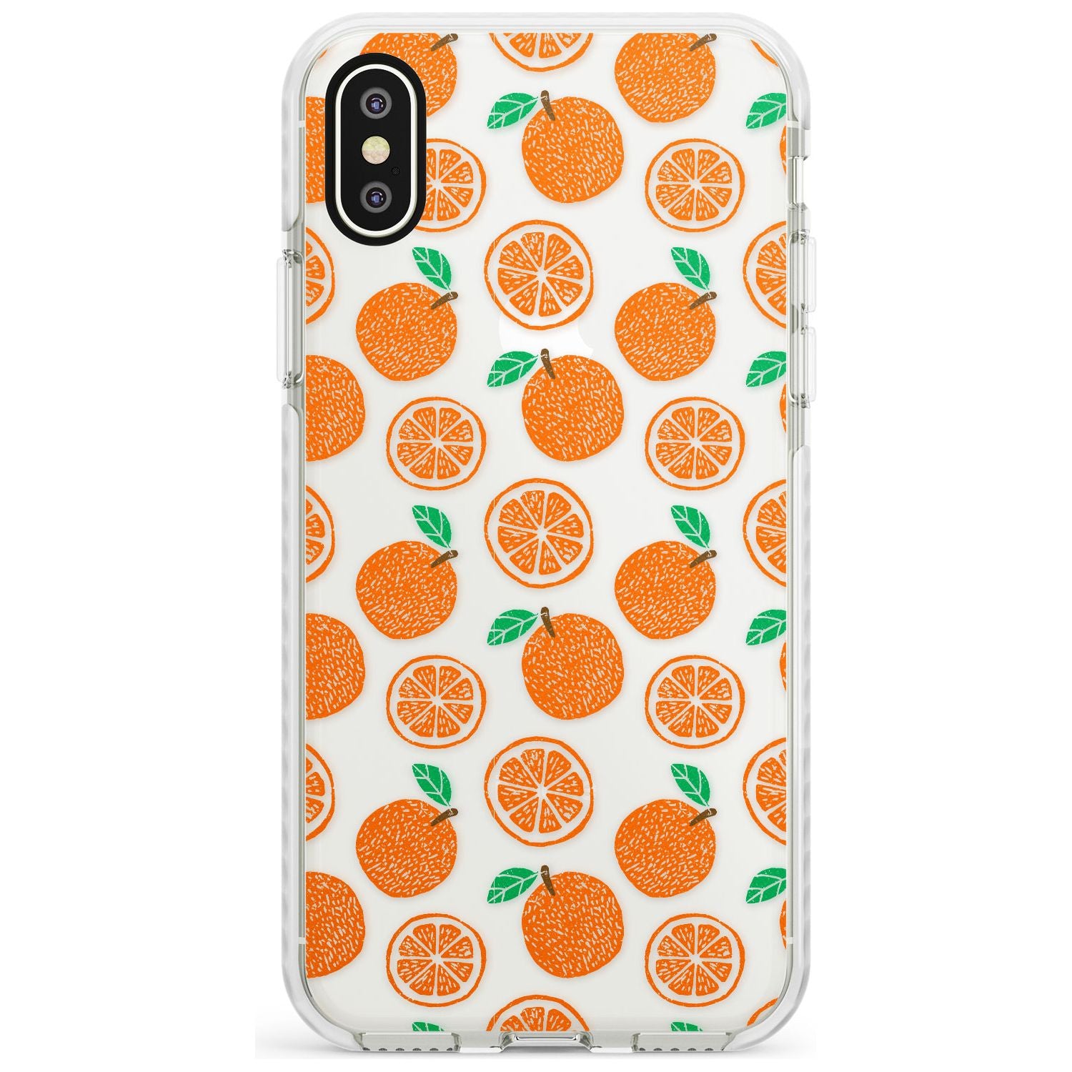 Orange Pattern iPhone Case Impact Case Phone Case - Case Warehouse