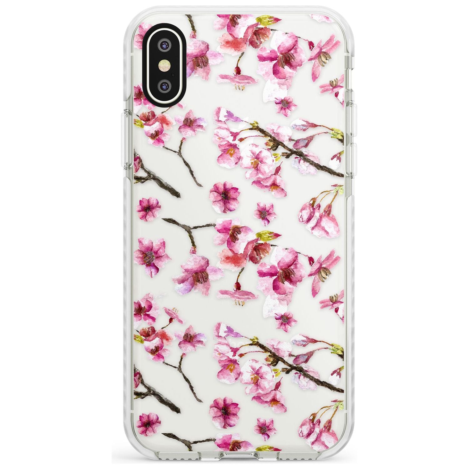 Sakura Watercolour iPhone Case Impact Case Phone Case - Case Warehouse