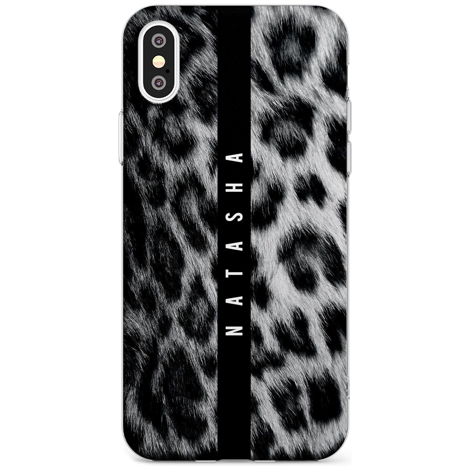 Snow Leopard Print iPhone Case Slim Case Custom Phone Case - Case Warehouse