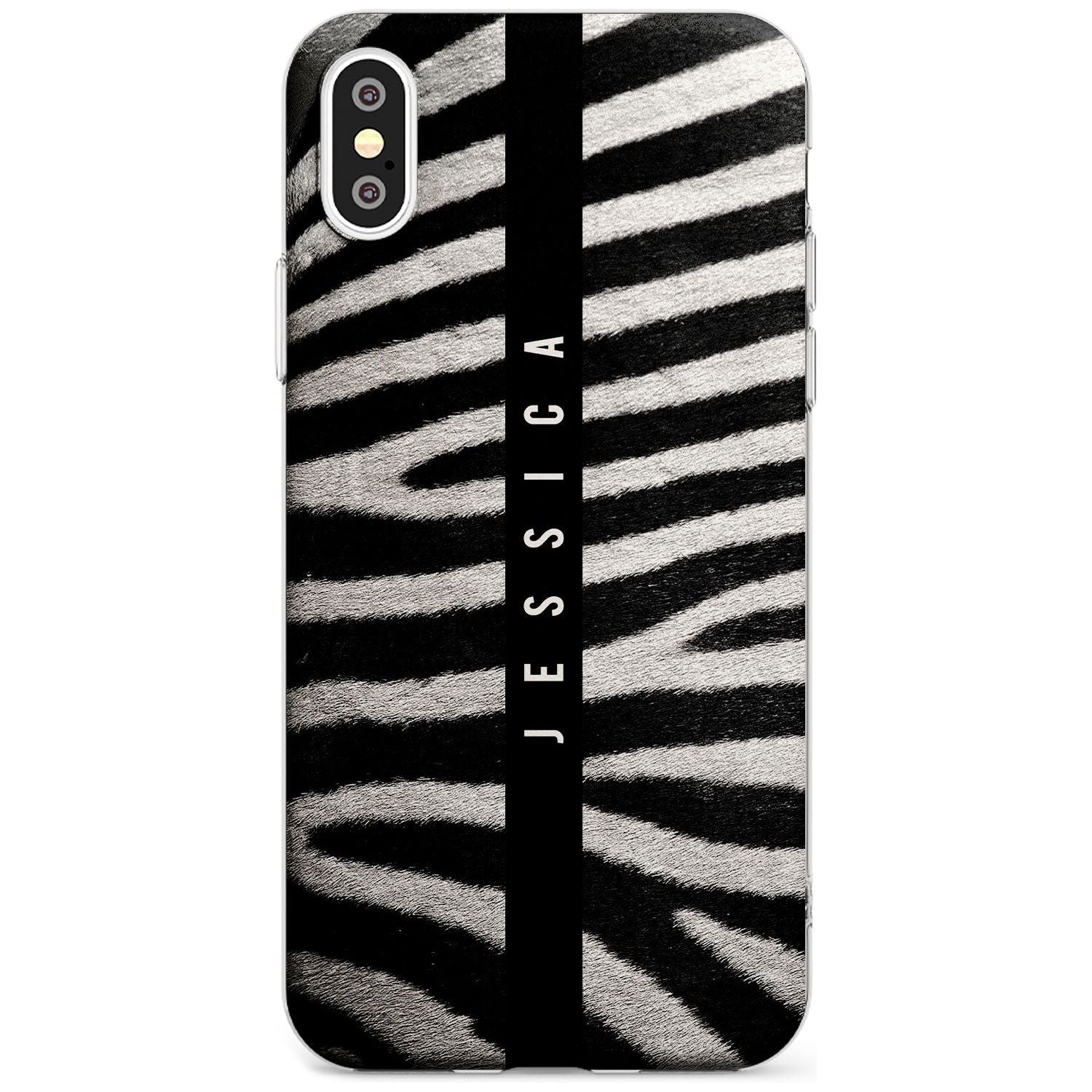 Zebra Print iPhone Case Slim Case Custom Phone Case - Case Warehouse