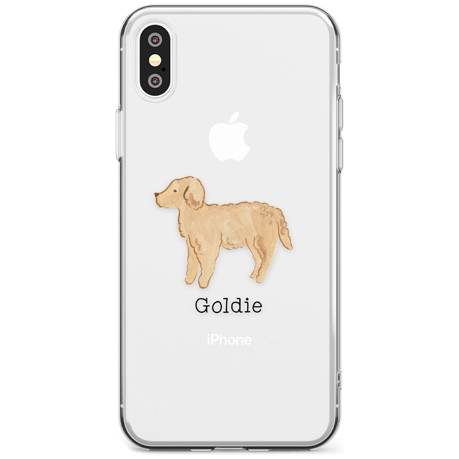 Hand Painted Goldendoodle Slim TPU Phone Case Warehouse X XS Max XR