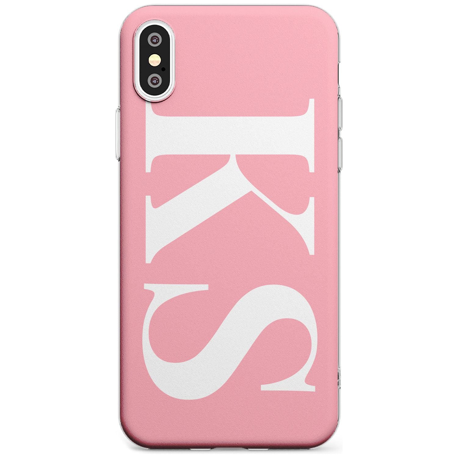 White & Pink Personalised Letters iPhone Case Slim Case Custom Phone Case - Case Warehouse