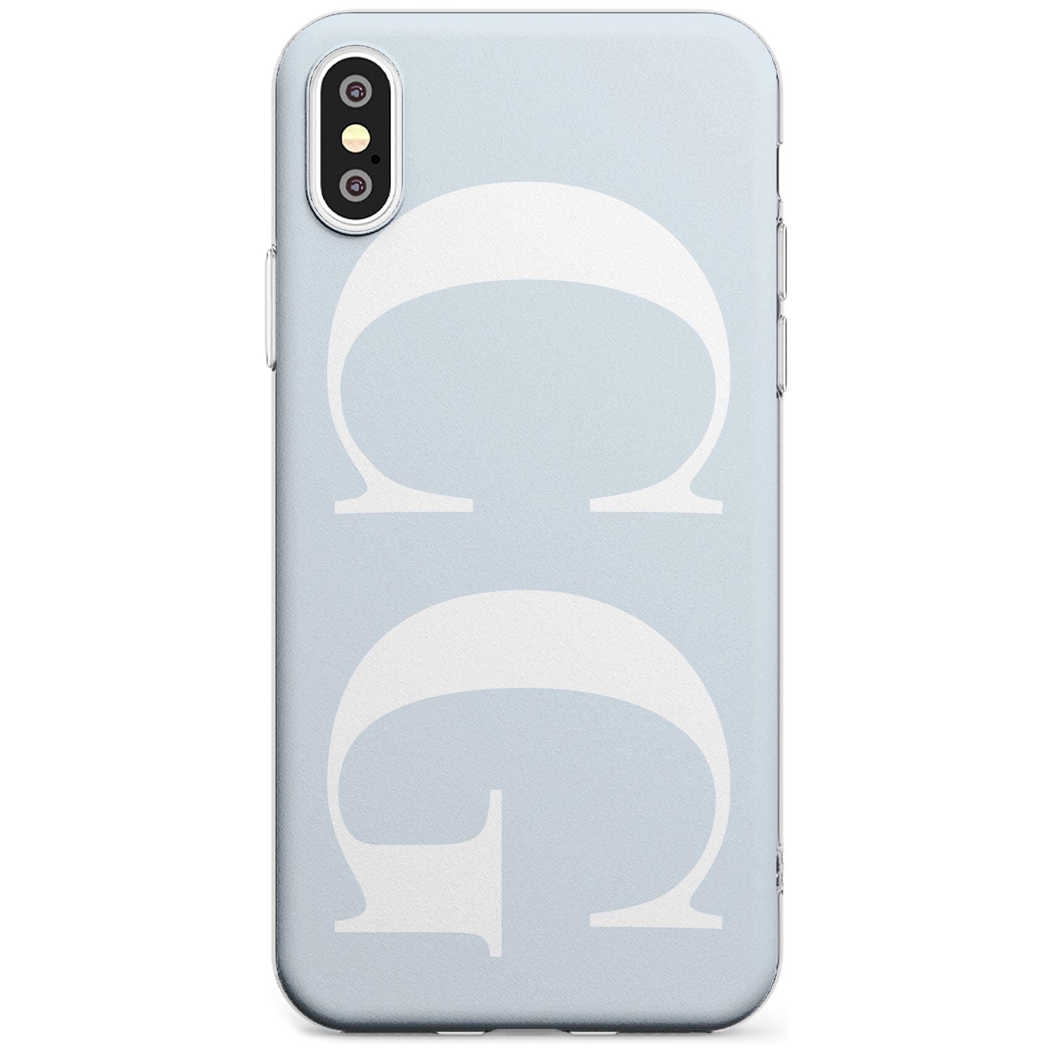 White & Blue Personalised iPhone Case Slim Case Custom Phone Case - Case Warehouse