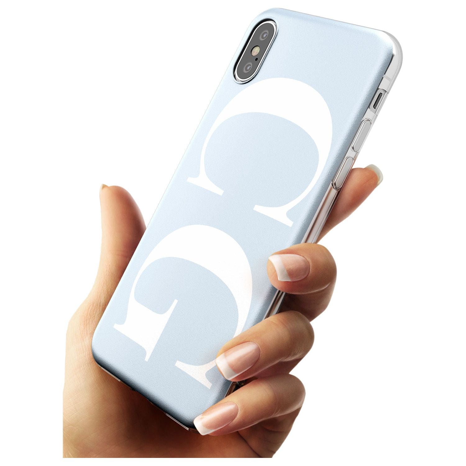 White & Blue Personalised iPhone Case Custom Phone Case - Case Warehouse