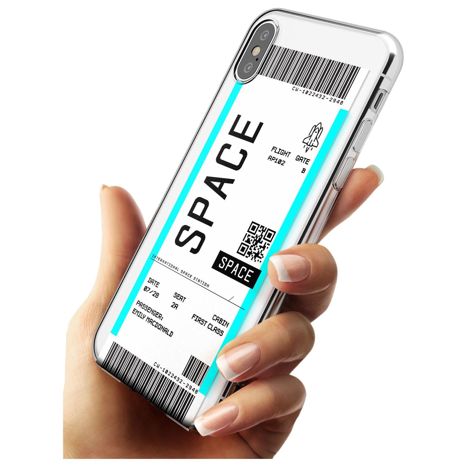 Space Custom Space Travel Ticket iPhone Case Custom Phone Case - Case Warehouse