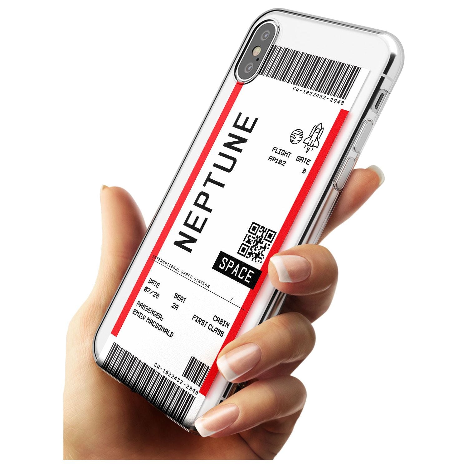 Neptune Space Travel Ticket iPhone Case Custom Phone Case - Case Warehouse