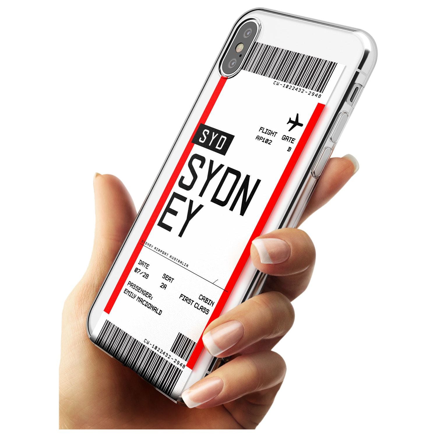 Sydney Boarding Pass iPhone Case Custom Phone Case - Case Warehouse