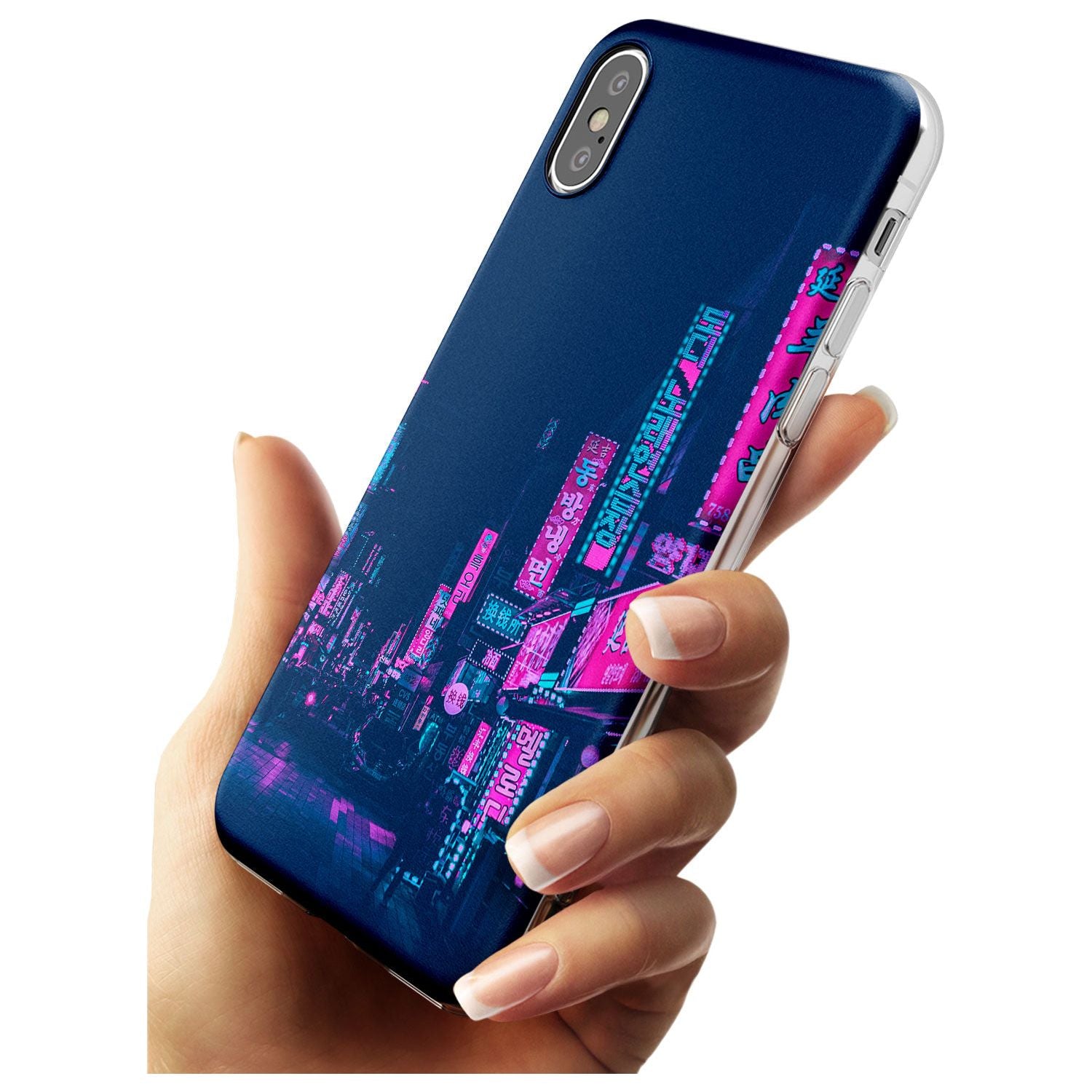 Pink & Turquoise - Neon Cities iPhone Case Phone Case - Case Warehouse
