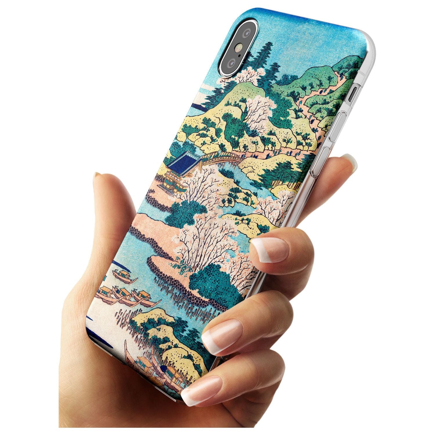 Coastal Community by Katsushika Hokusai Black Impact Phone Case for iPhone X XS Max XR