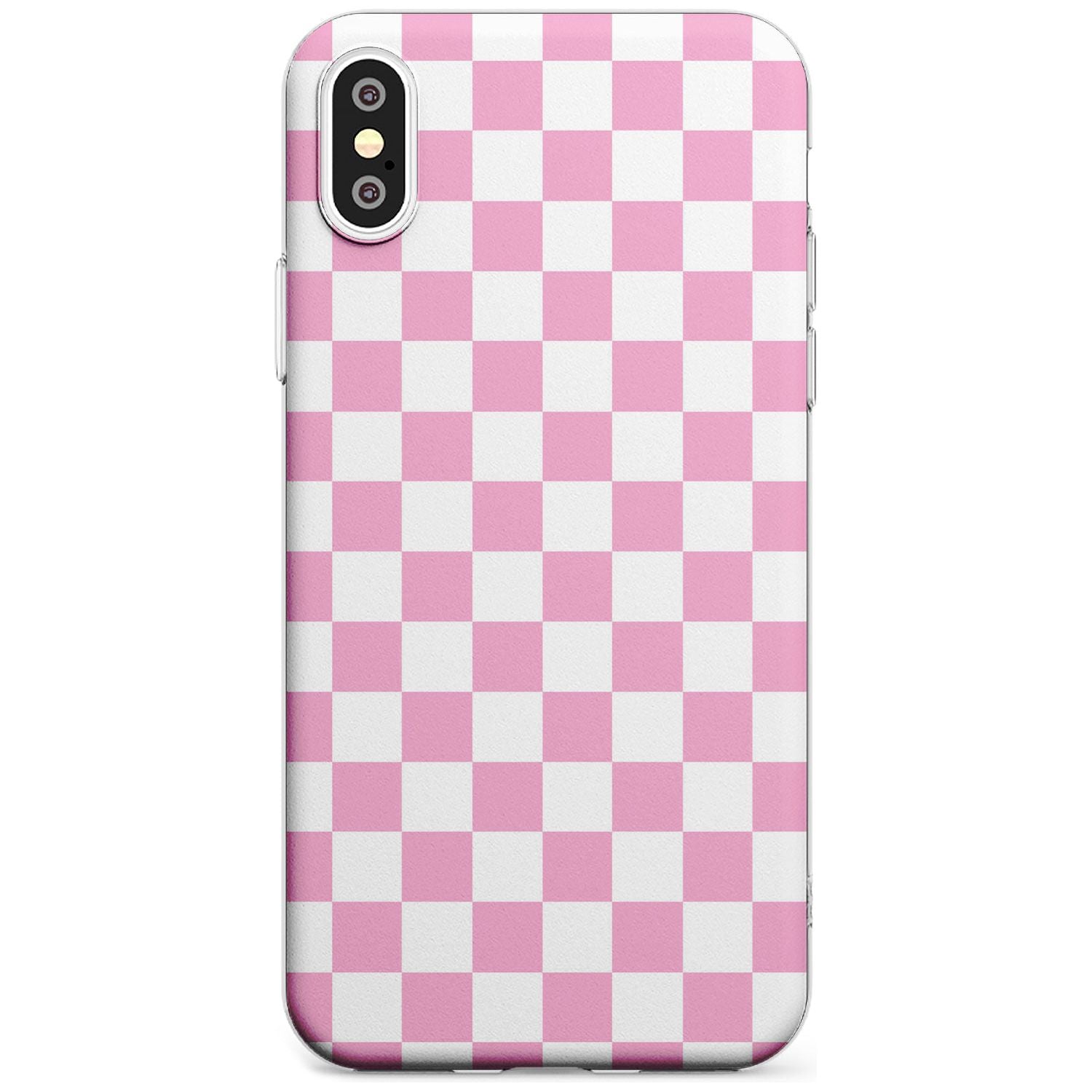 Pink Checkered iPhone Case Slim Case Phone Case - Case Warehouse
