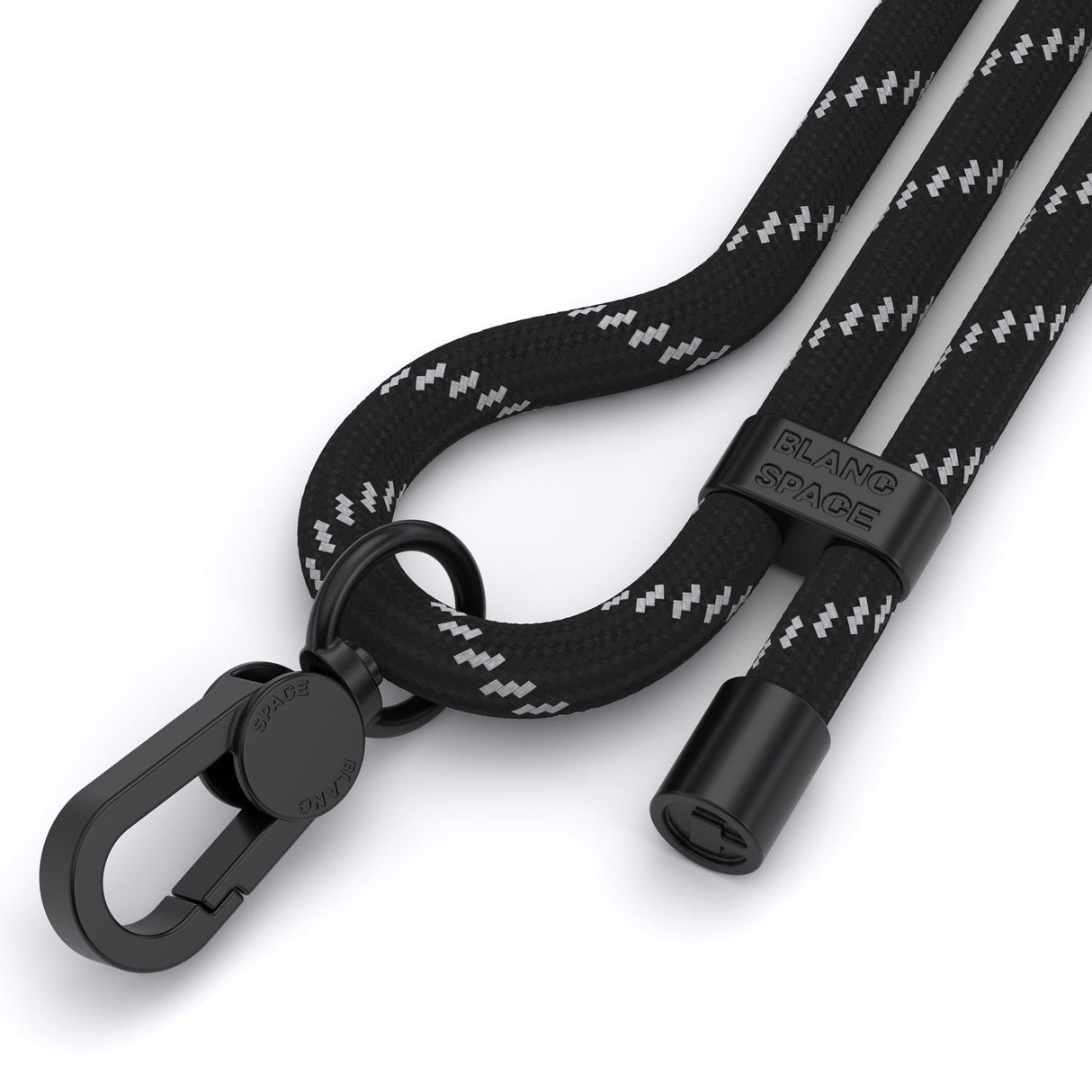 Rope Cross-Body Strap - Black & White