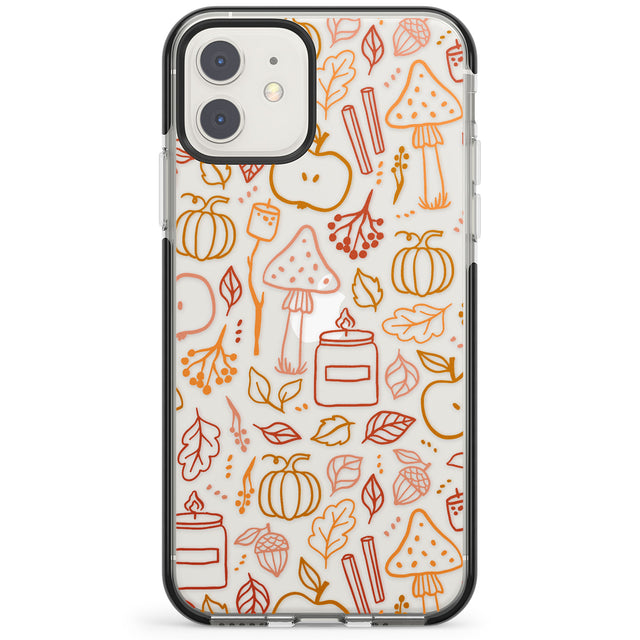 Autumn Line Pattern Impact Phone Case for iPhone 11, iphone 12