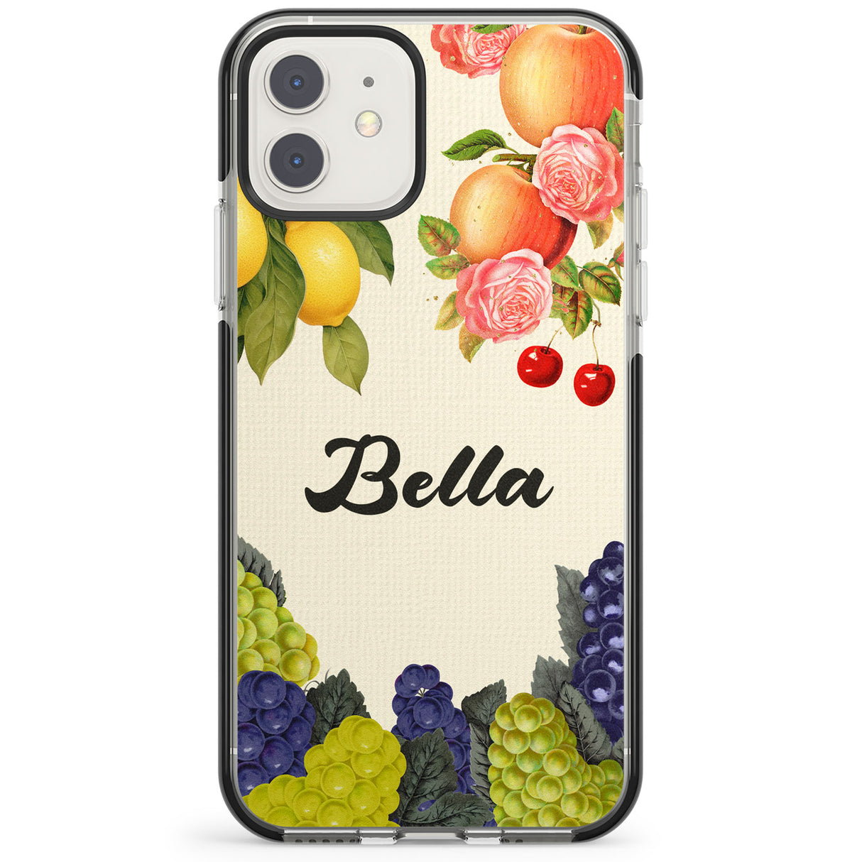 Personalised Vintage Fruits Impact Phone Case for iPhone 11, iphone 12