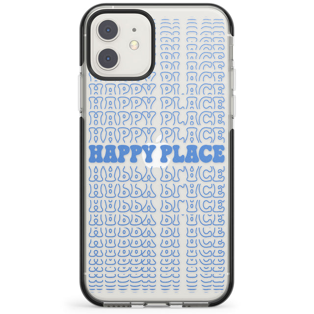 Happy Place (Blue) Impact Phone Case for iPhone 11, iphone 12