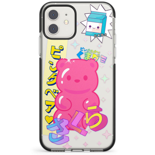 Kawaii Pink Bear Collage Impact Phone Case for iPhone 11, iphone 12