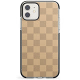 BEIGE CHECKERED Impact Phone Case for iPhone 11, iphone 12