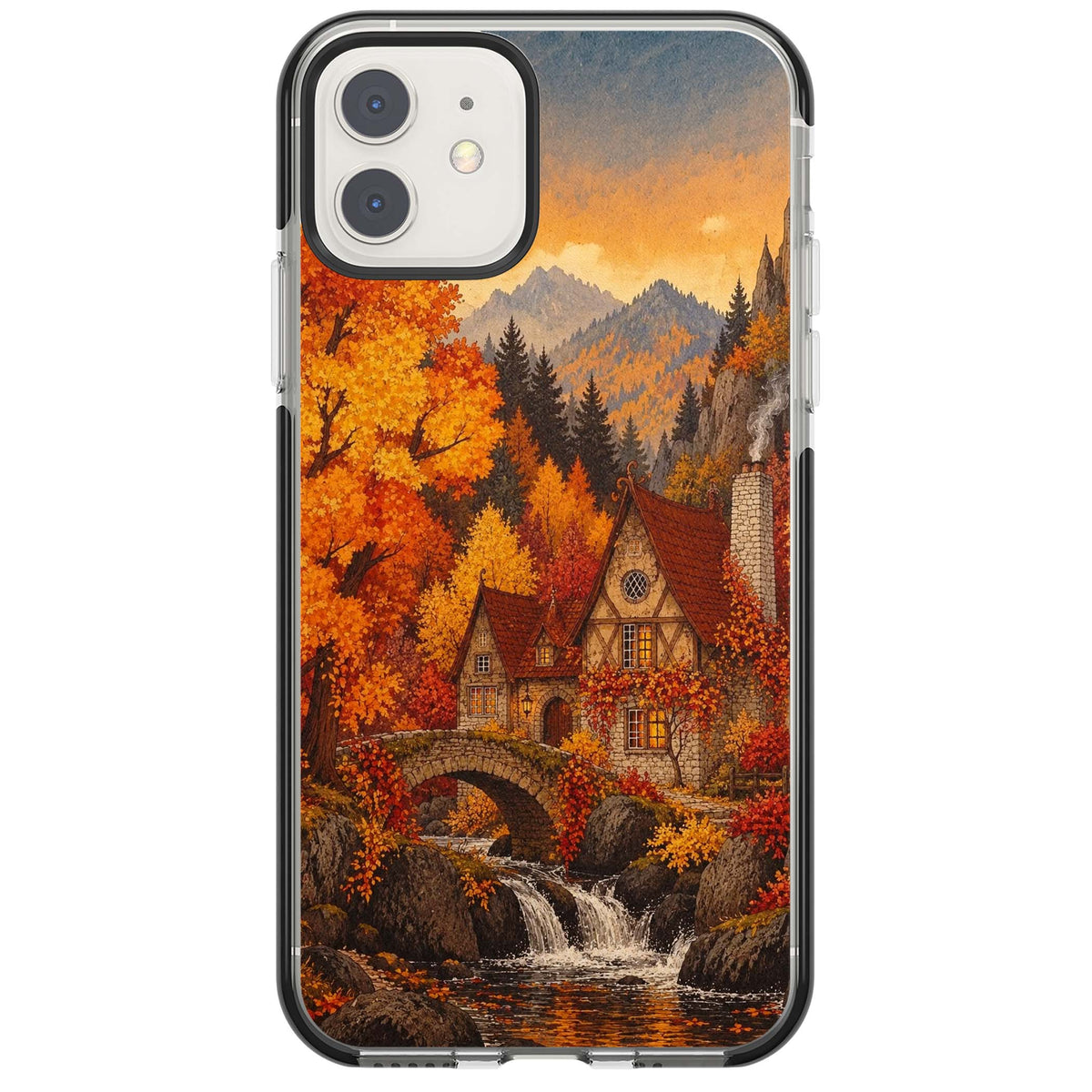 Auburn Cottage iPhone case | Black Impact case for iPhone 11, iPhone 12