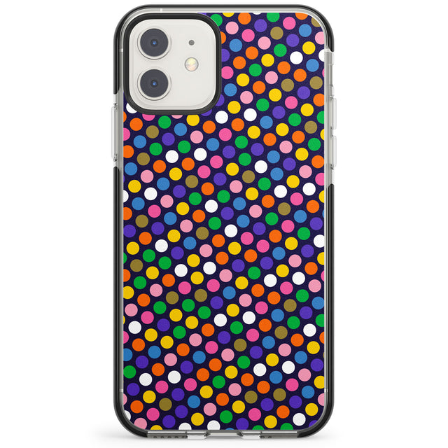 Multicolour Polka-dot Fiesta (Purple) Impact Phone Case for iPhone 11, iphone 12