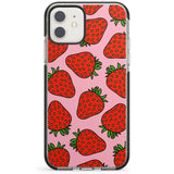 Strawberry Pattern (Pink) Impact Phone Case for iPhone 11, iphone 12