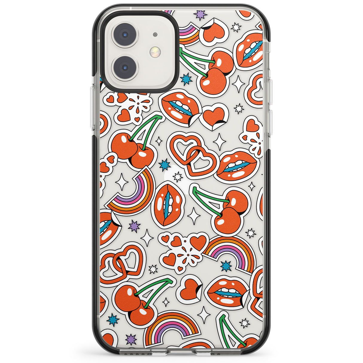 Red Sticker Pop Impact Phone Case for iPhone 11, iphone 12