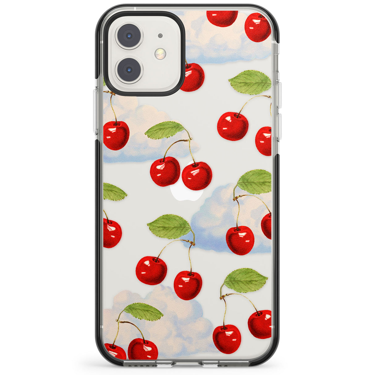 Vintage Cherries & Clouds Impact Phone Case for iPhone 11, iphone 12