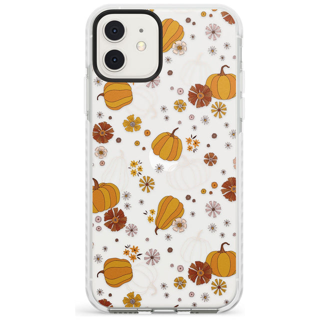 Halloween Skulls and Flowers Impact Phone Case for iPhone 11, iphone 12