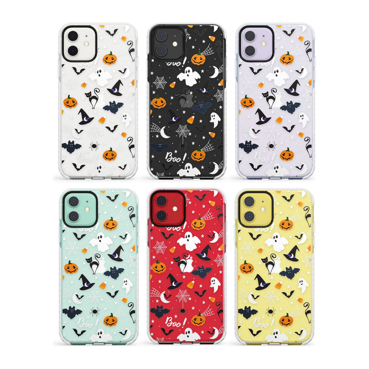 Halloween Mix Pattern Impact Phone Case for iPhone 11, iphone 12