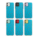 Blue Heartstopper Stars Pattern Impact Phone Case for iPhone 11, iphone 12