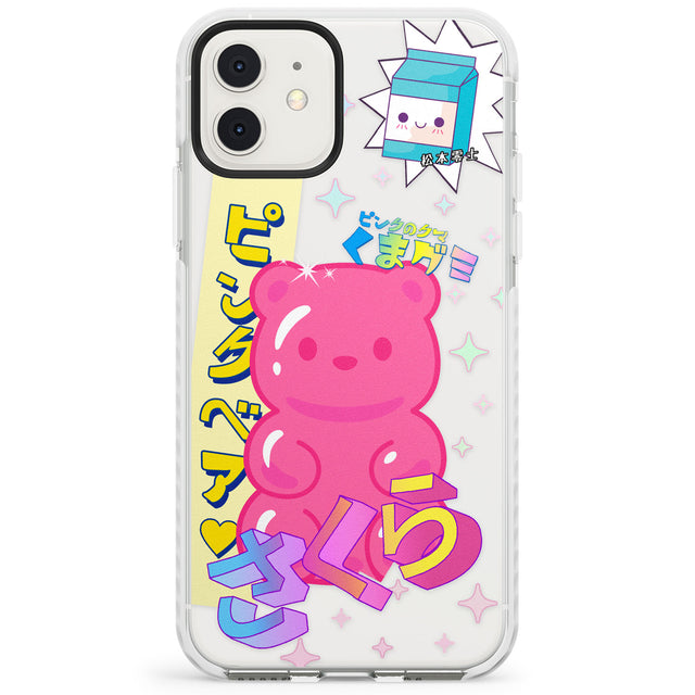 Kawaii Pink Bear Collage Impact Phone Case for iPhone 11, iphone 12