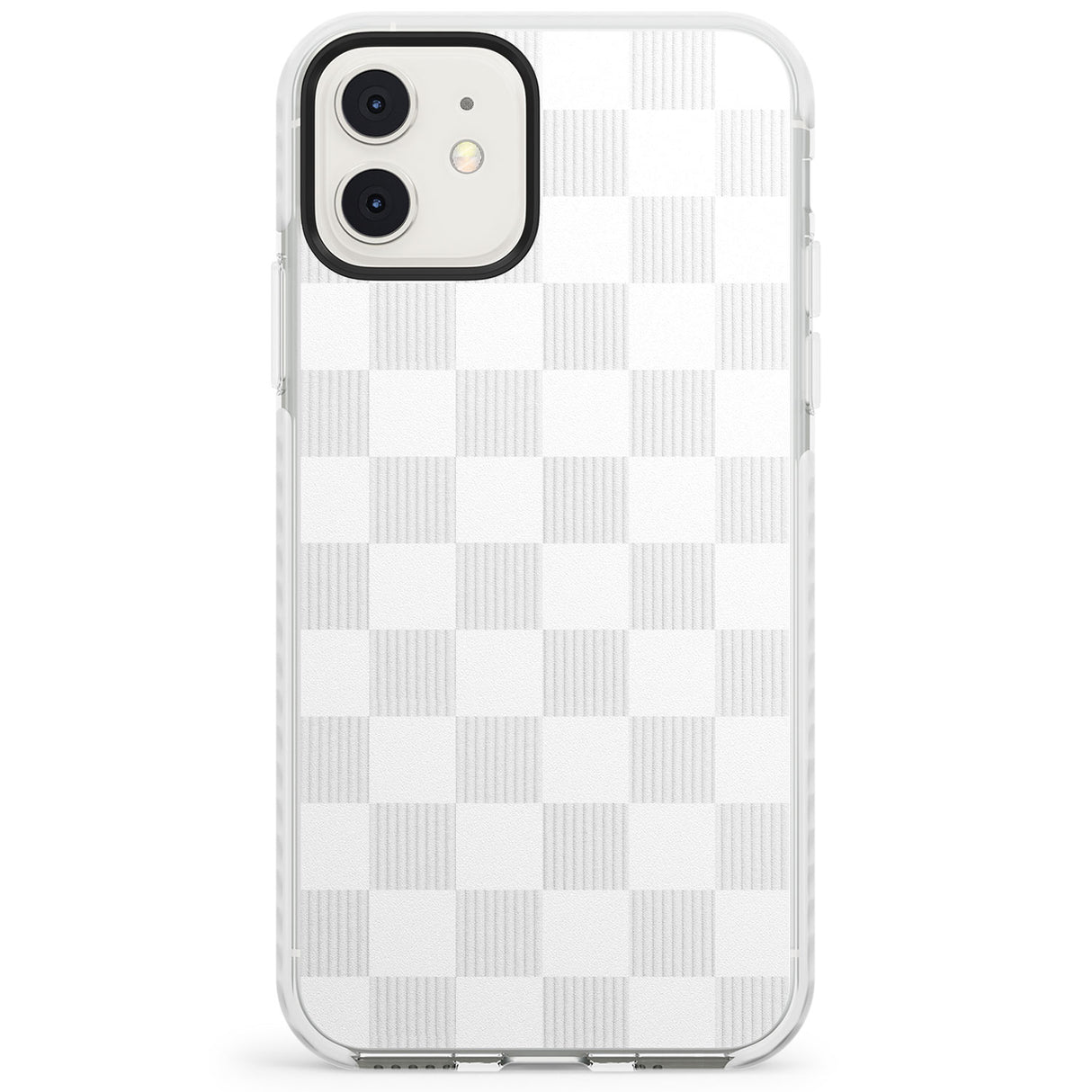 WHITE CHECKERED Impact Phone Case for iPhone 11, iphone 12