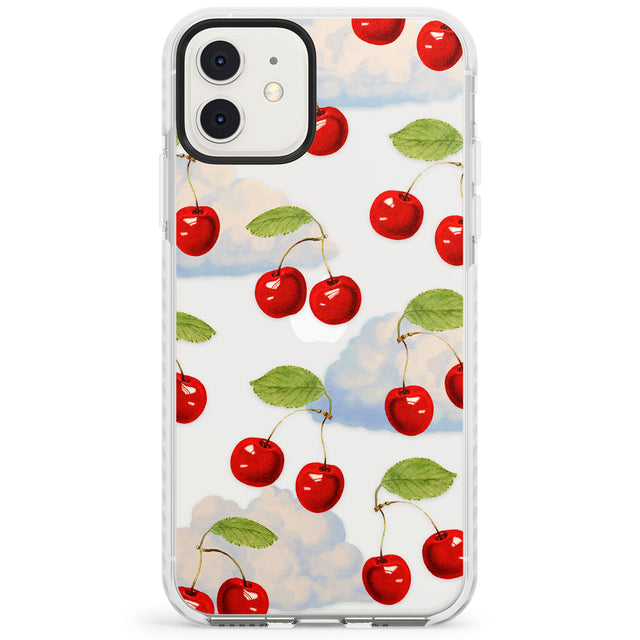 Vintage Cherries & Clouds Impact Phone Case for iPhone 11, iphone 12