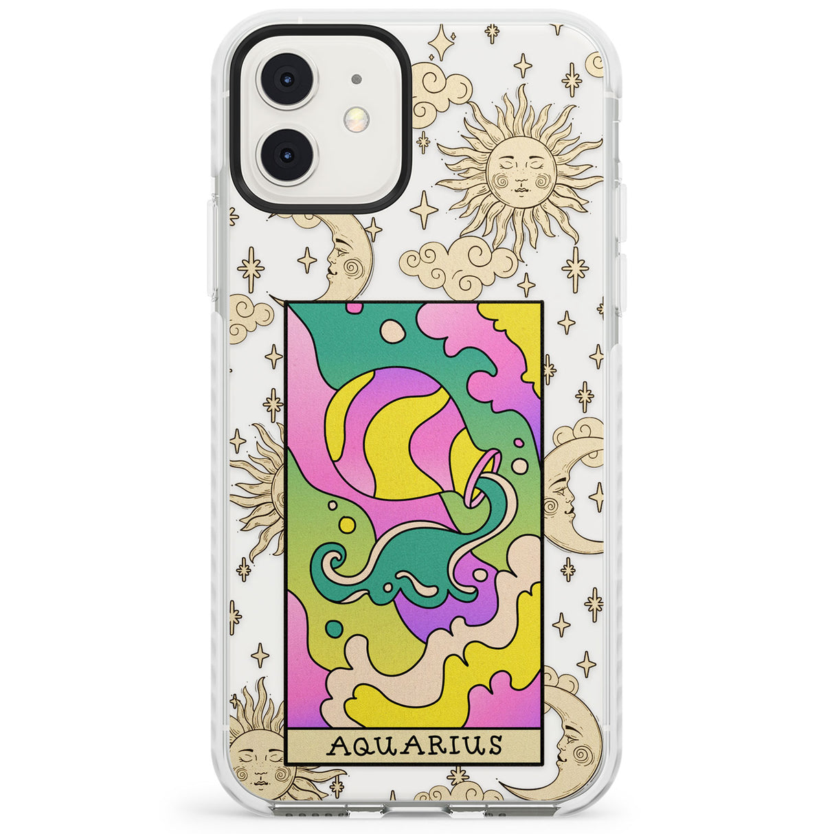 Celestial Zodiac - Aquarius Impact Phone Case for iPhone 11, iphone 12