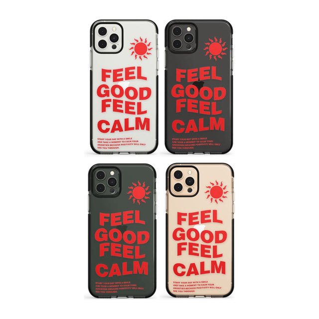 Feel Good Feel Calm (Green) Impact Phone Case for iPhone 11, iphone 12