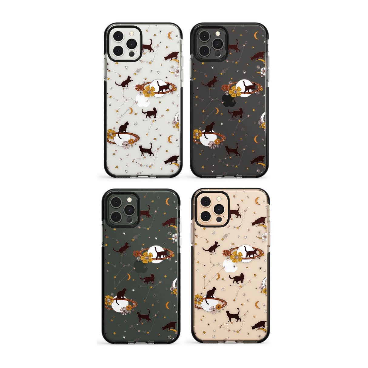 Halloween Skulls and Flowers Impact Phone Case for iPhone 11, iphone 12