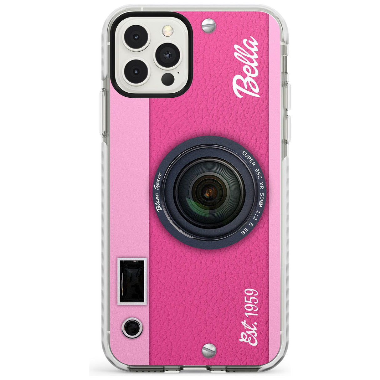 Personalised Pink Dream Camera Impact Phone Case for iPhone 11, iphone 12